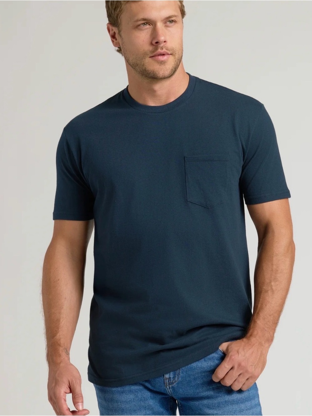 Bundle of 2 True Classic Pocket Crewnecks (Navy)